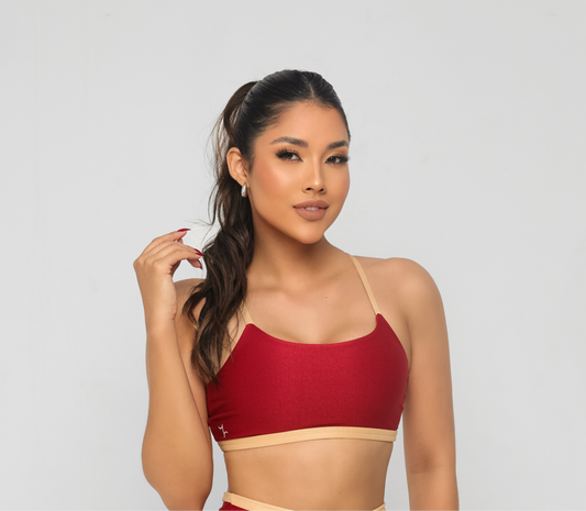 Vibrant Red Sport Bra