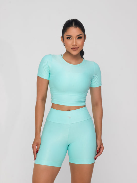 Infinite Blue Cropped Set
